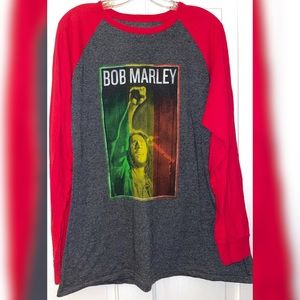 Iconic Bob Marley Raglan Tee